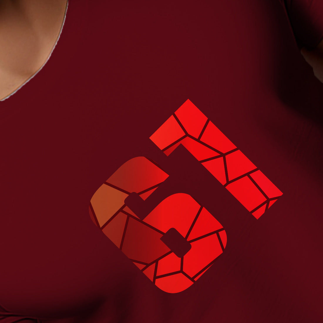 61 Number Unisex T-Shirt (Maroon)