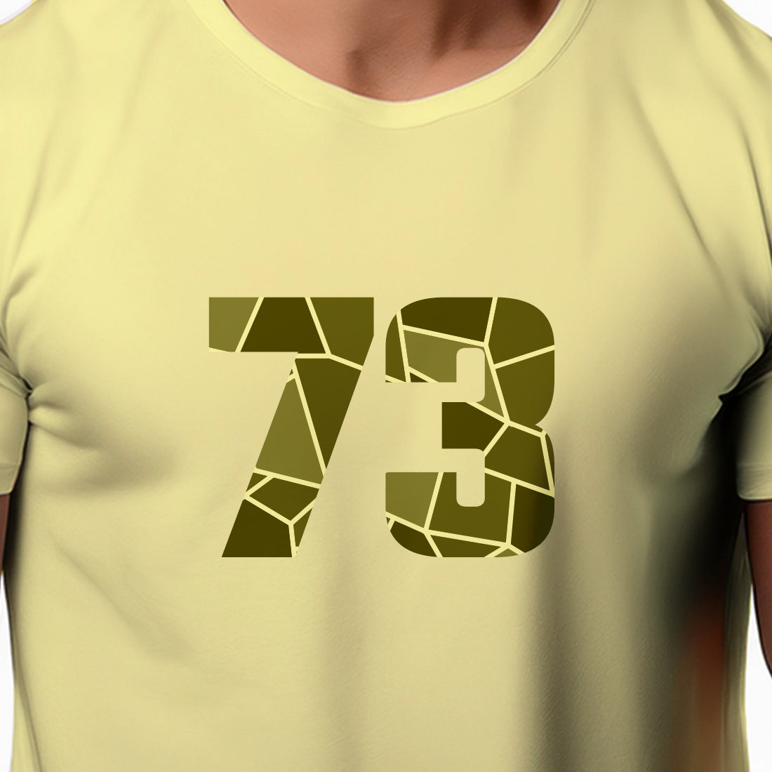 73 Number Unisex T-Shirt (Butter Yellow)