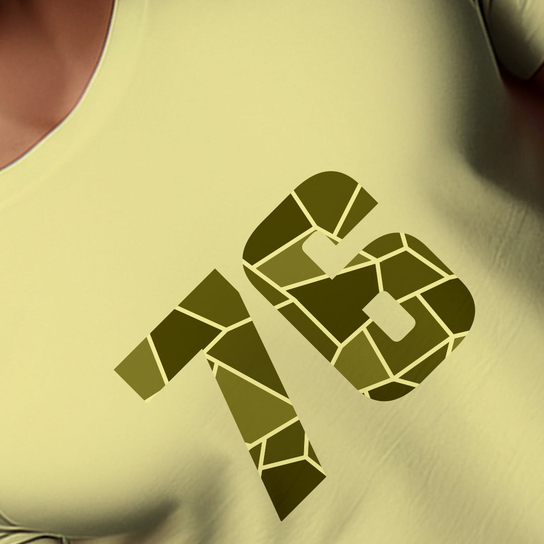 76 Number Unisex T-Shirt (Butter Yellow)