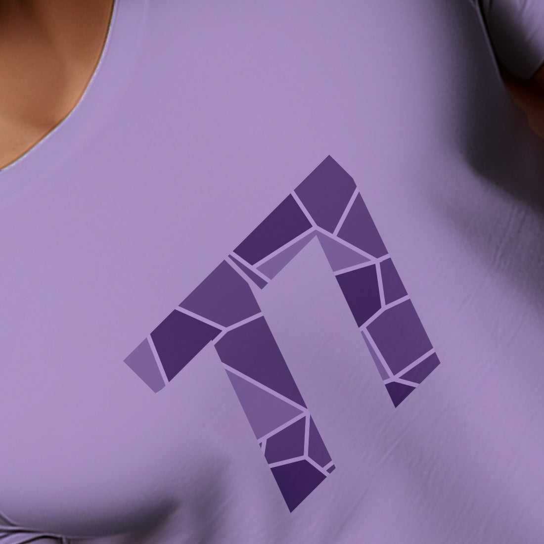 77 Number Unisex T-Shirt (Iris Lavender)
