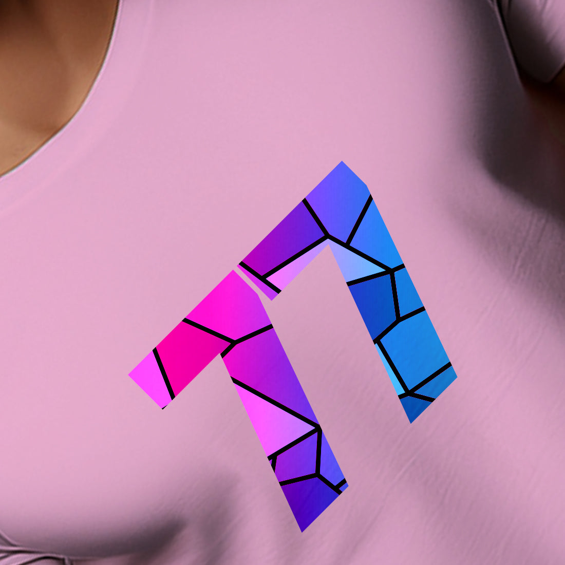 77 Number Unisex T-Shirt (Light Pink)