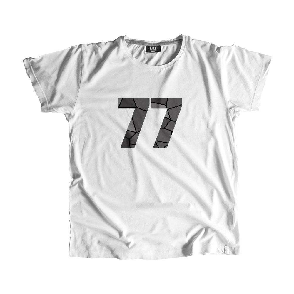 77 Number Unisex T-Shirt (White)