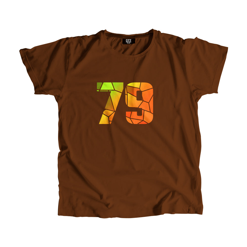 79 Number Unisex T-Shirt (Brown)