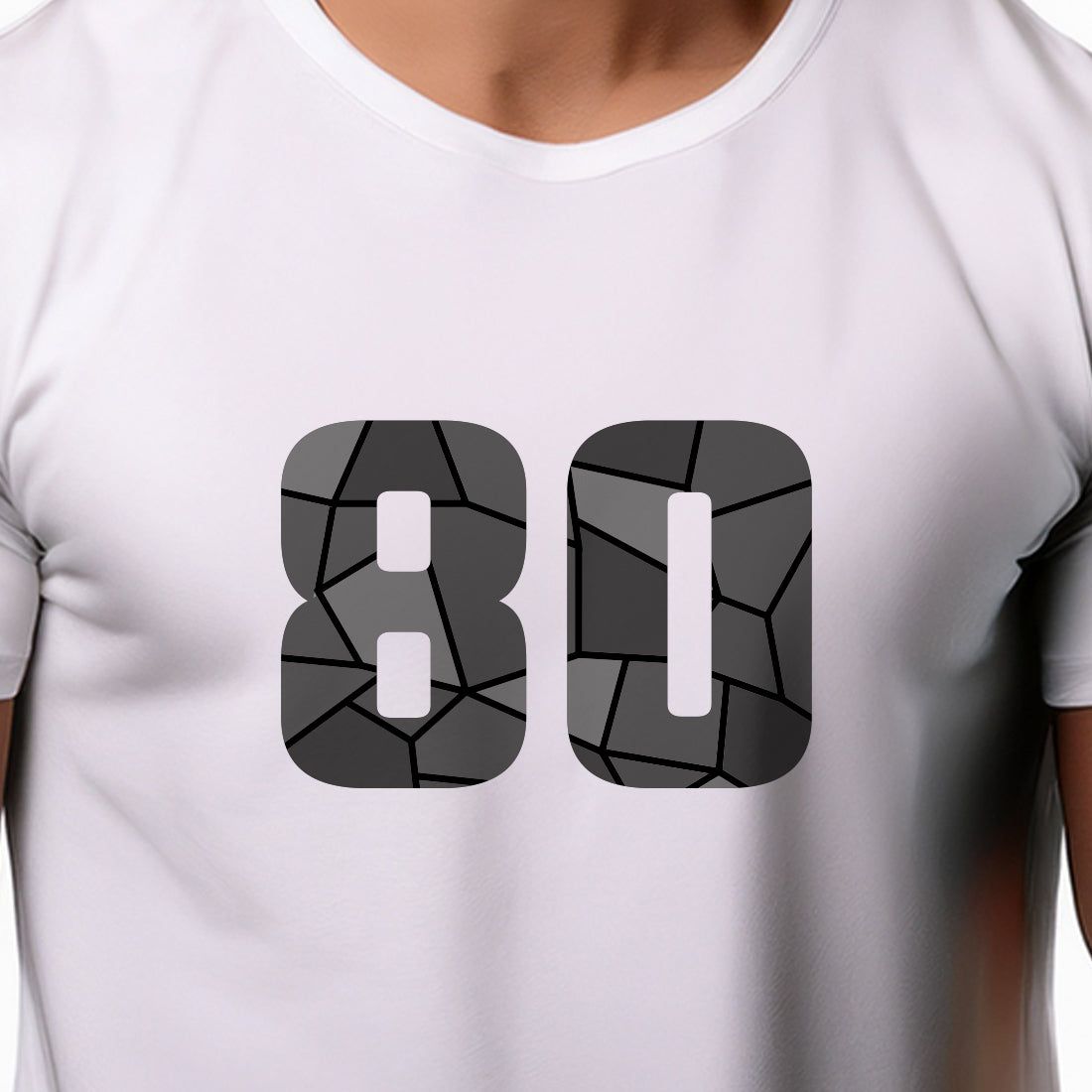 80 Number Unisex T-Shirt (White)