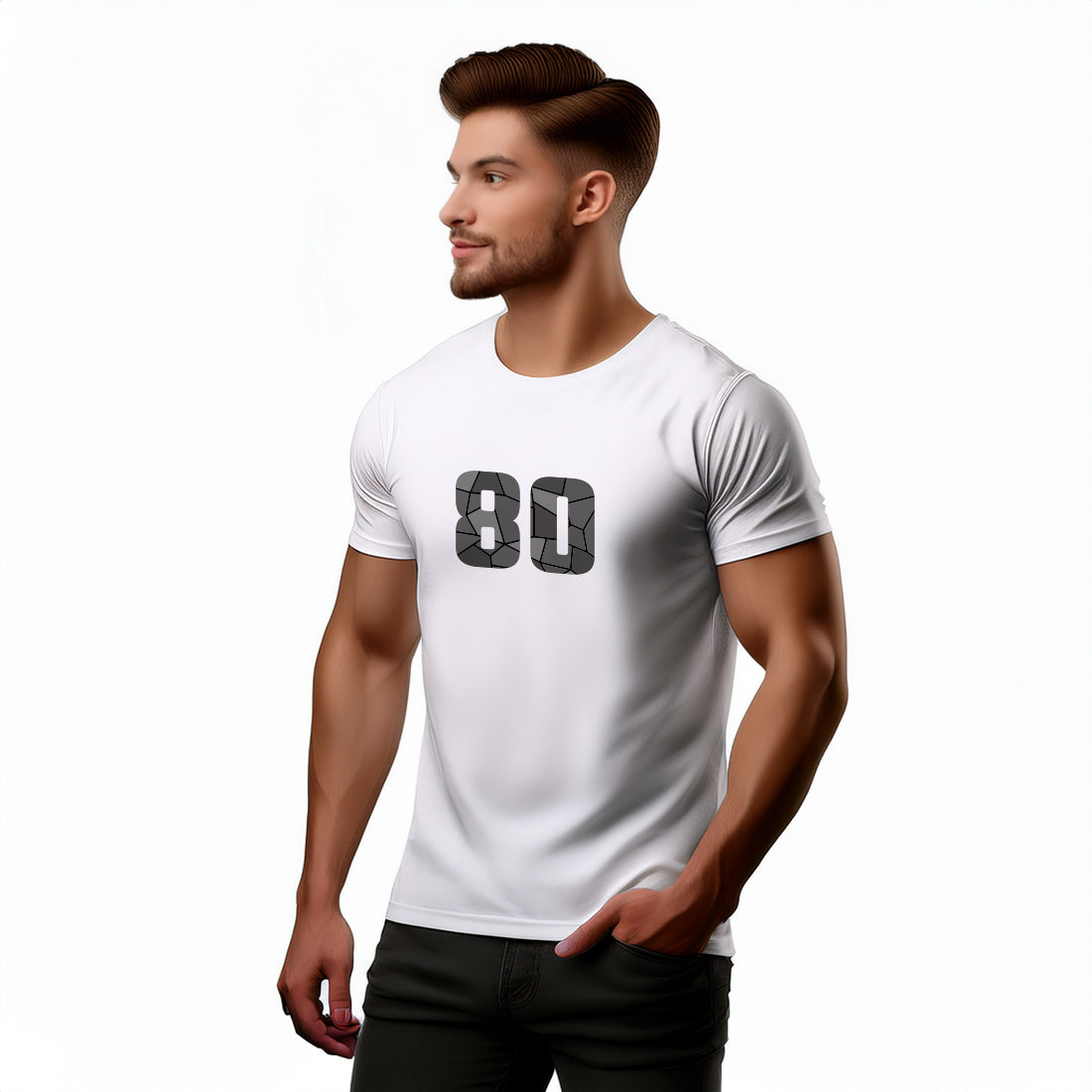 80 Number Unisex T-Shirt (White)