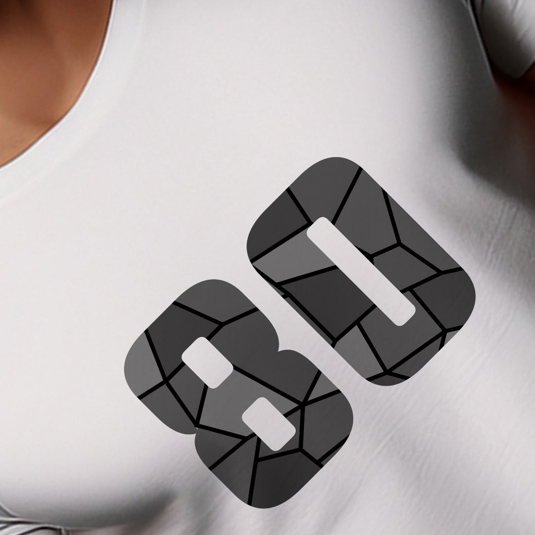 80 Number Unisex T-Shirt (White)