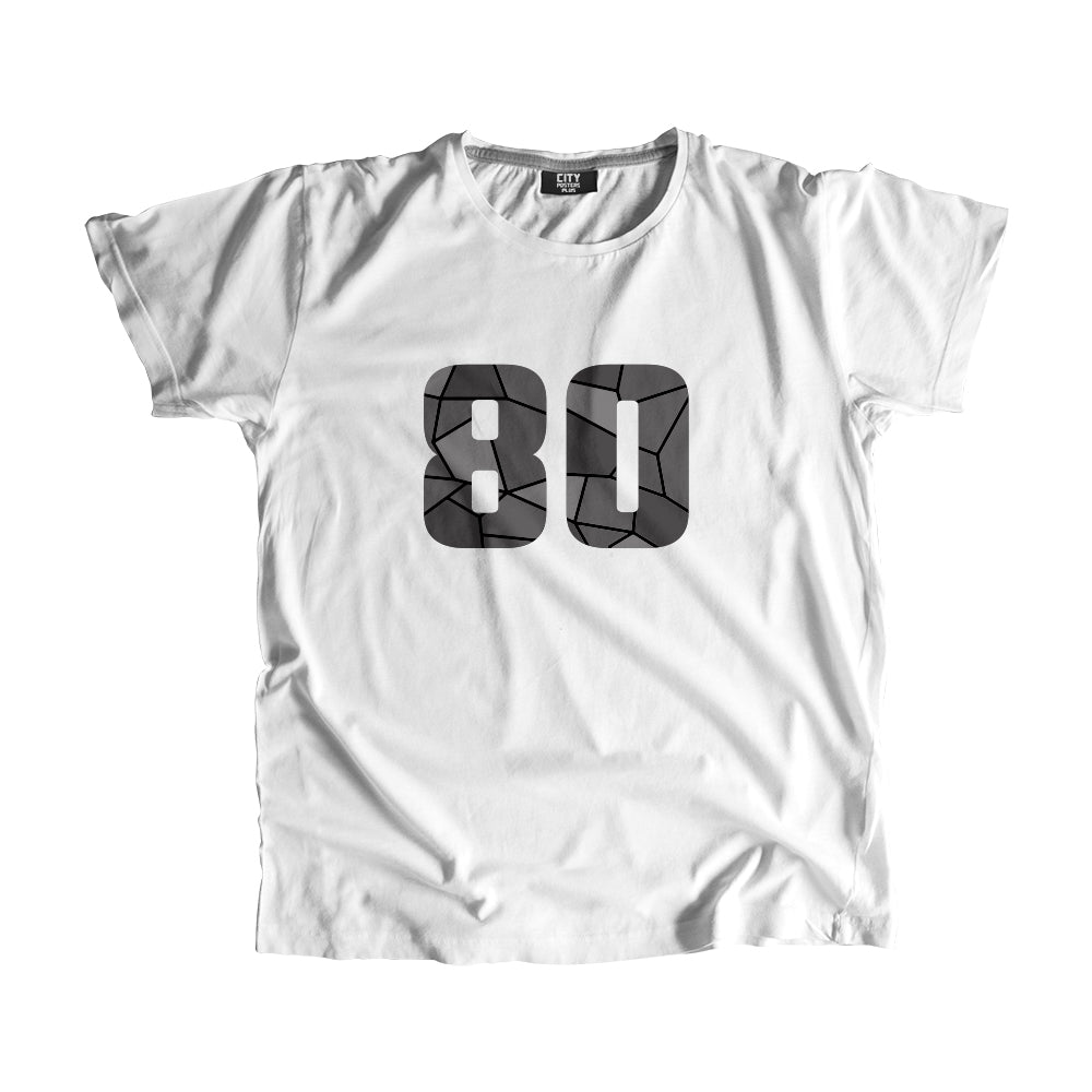 80 Number Unisex T-Shirt (White)