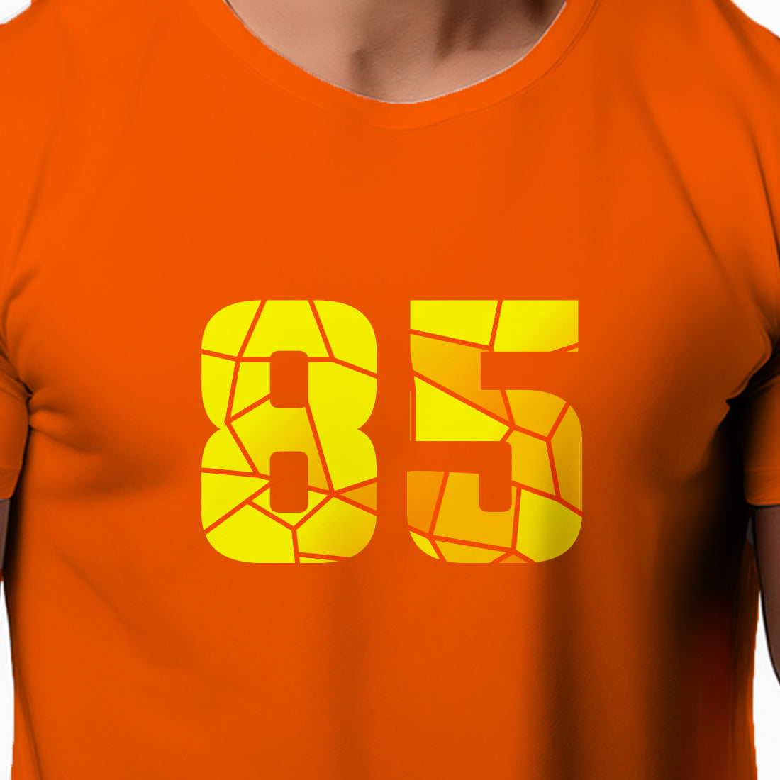85 Number Unisex T-Shirt (Orange)