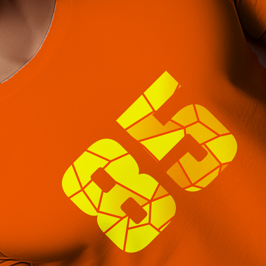 85 Number Unisex T-Shirt (Orange)