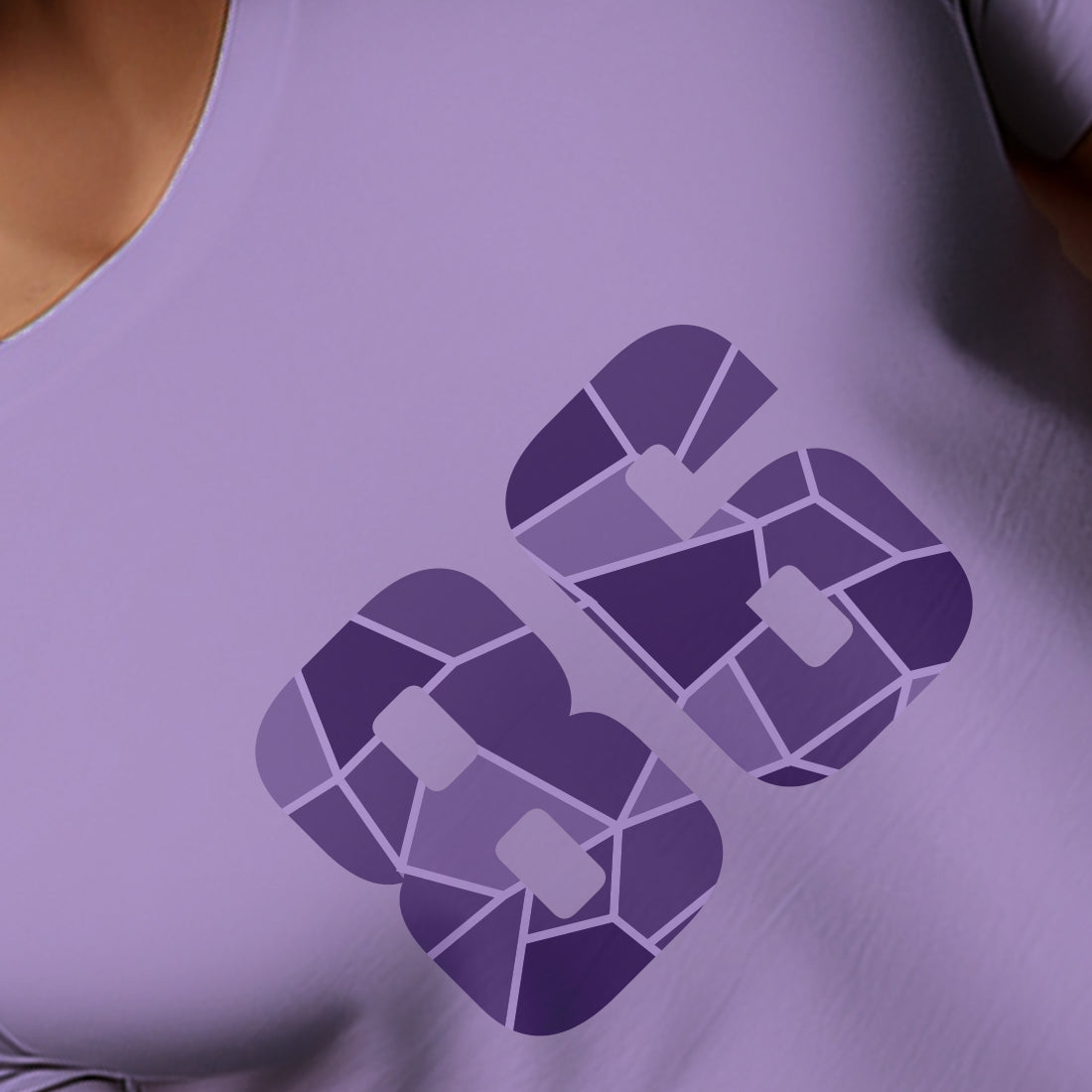86 Number Unisex T-Shirt (Iris Lavender)