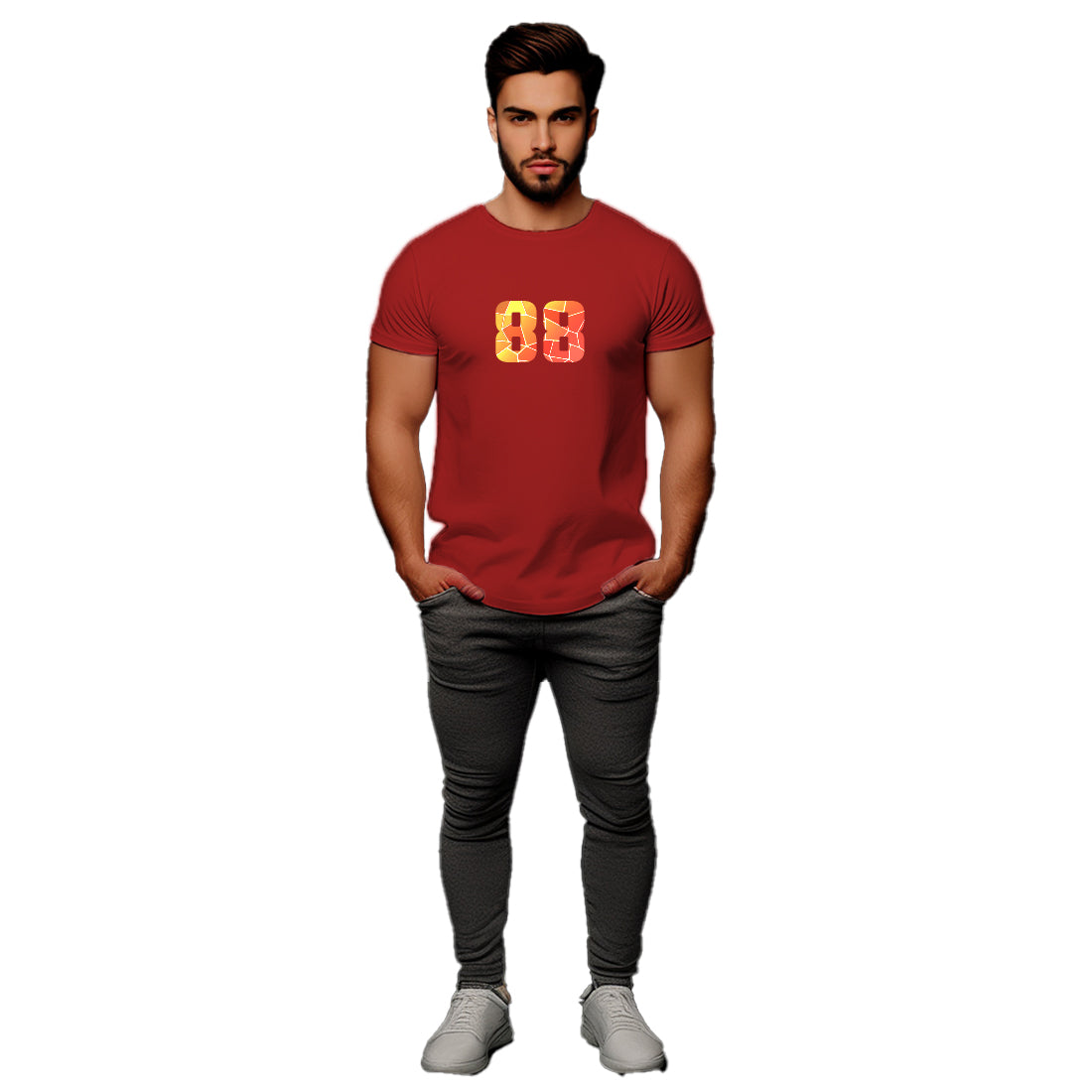 88 Number Unisex T-Shirt (Red)
