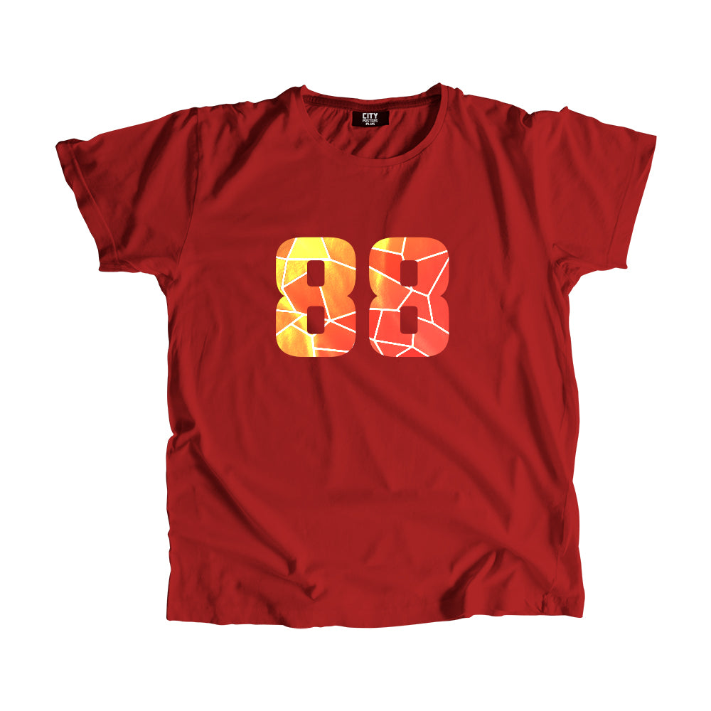 88 Number Unisex T-Shirt (Red)