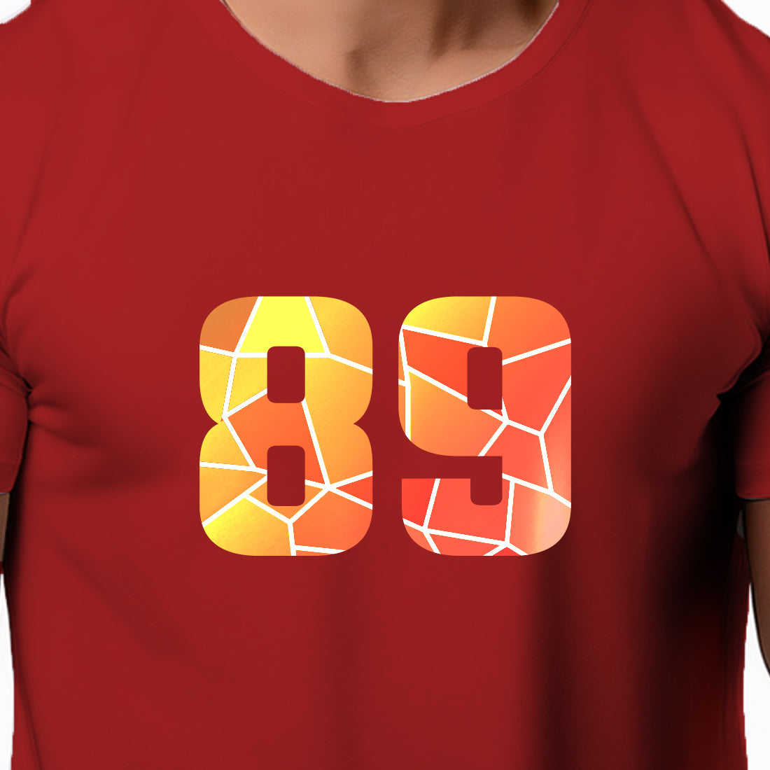 89 Number Unisex T-Shirt (Red)