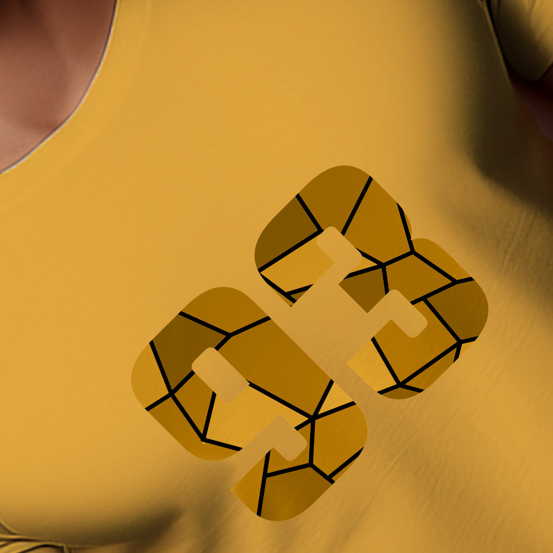 93 Number Unisex T-Shirt (Golden Yellow)