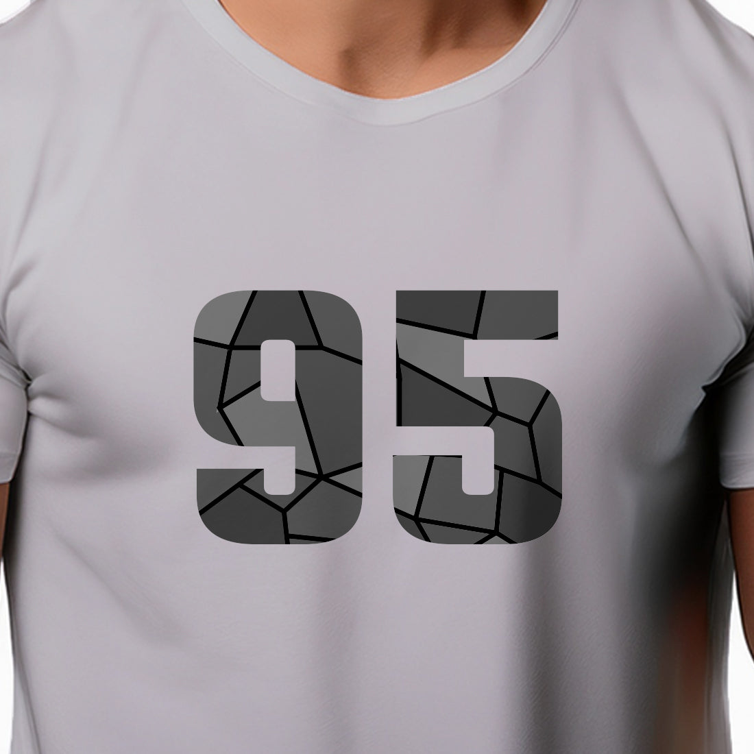 95 Number Unisex T-Shirt (Melange Grey)