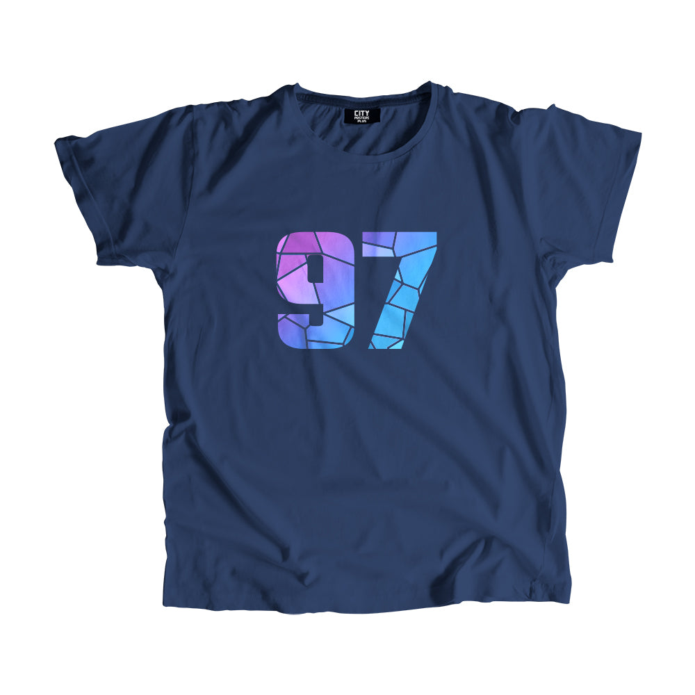 97 Number Unisex T-Shirt (Navy Blue)
