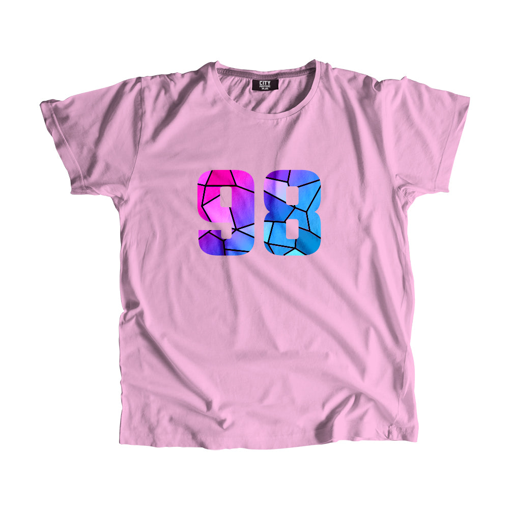 98 Number Unisex T-Shirt (Light Pink)