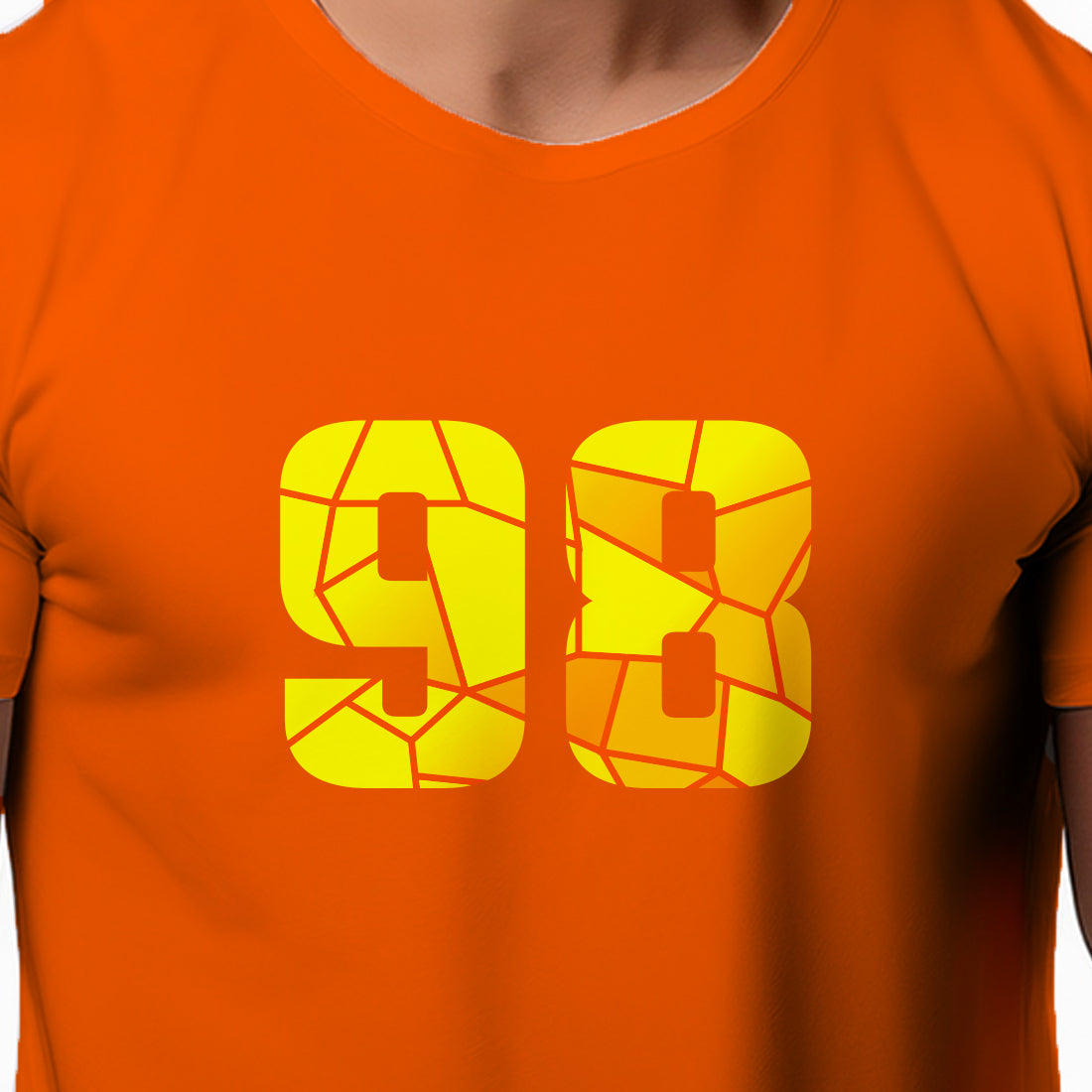 98 Number Unisex T-Shirt (Orange)
