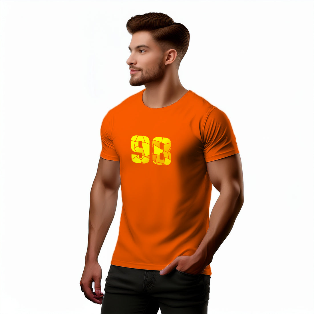 98 Number Unisex T-Shirt (Orange)
