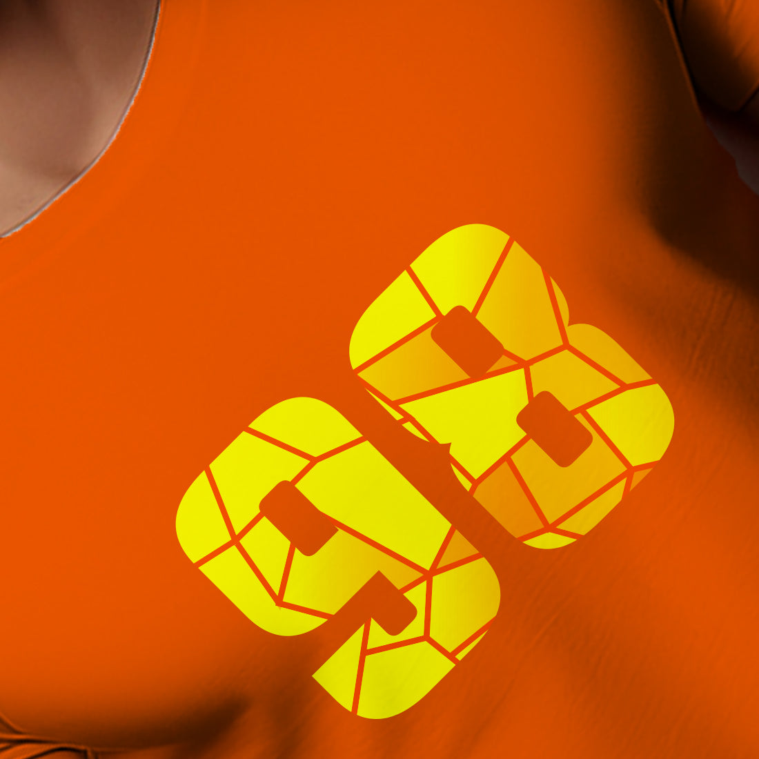 98 Number Unisex T-Shirt (Orange)