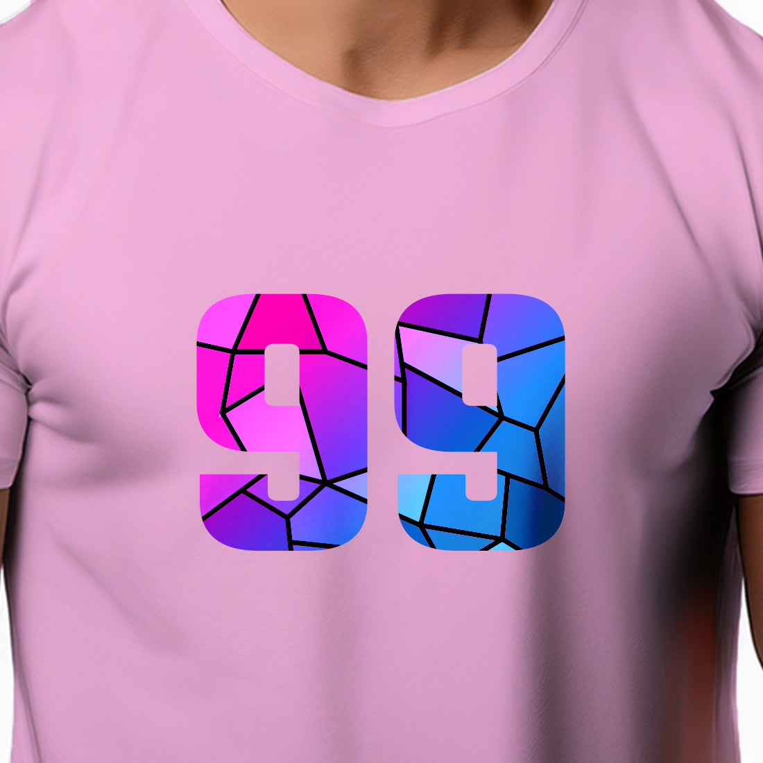 99 Number Unisex T-Shirt (Light Pink)