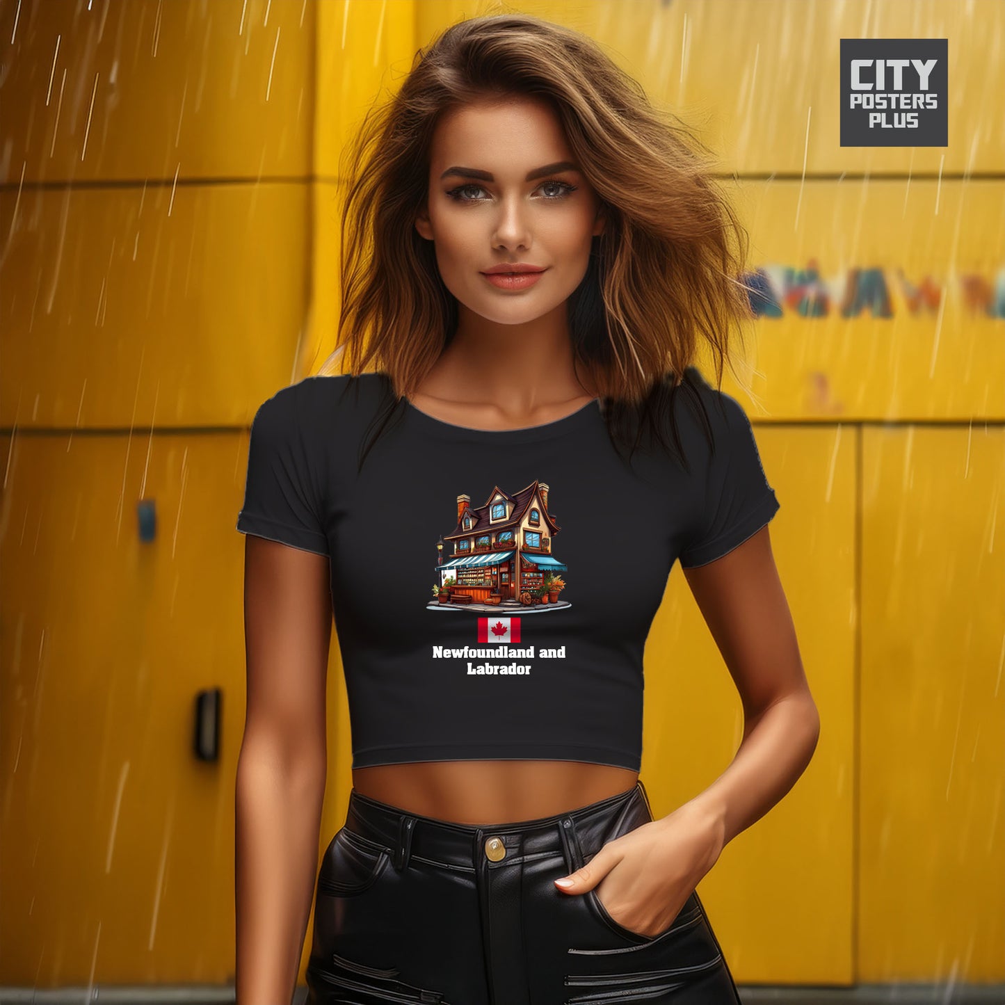 Newfoundland and Labrador Women Crop Tops
