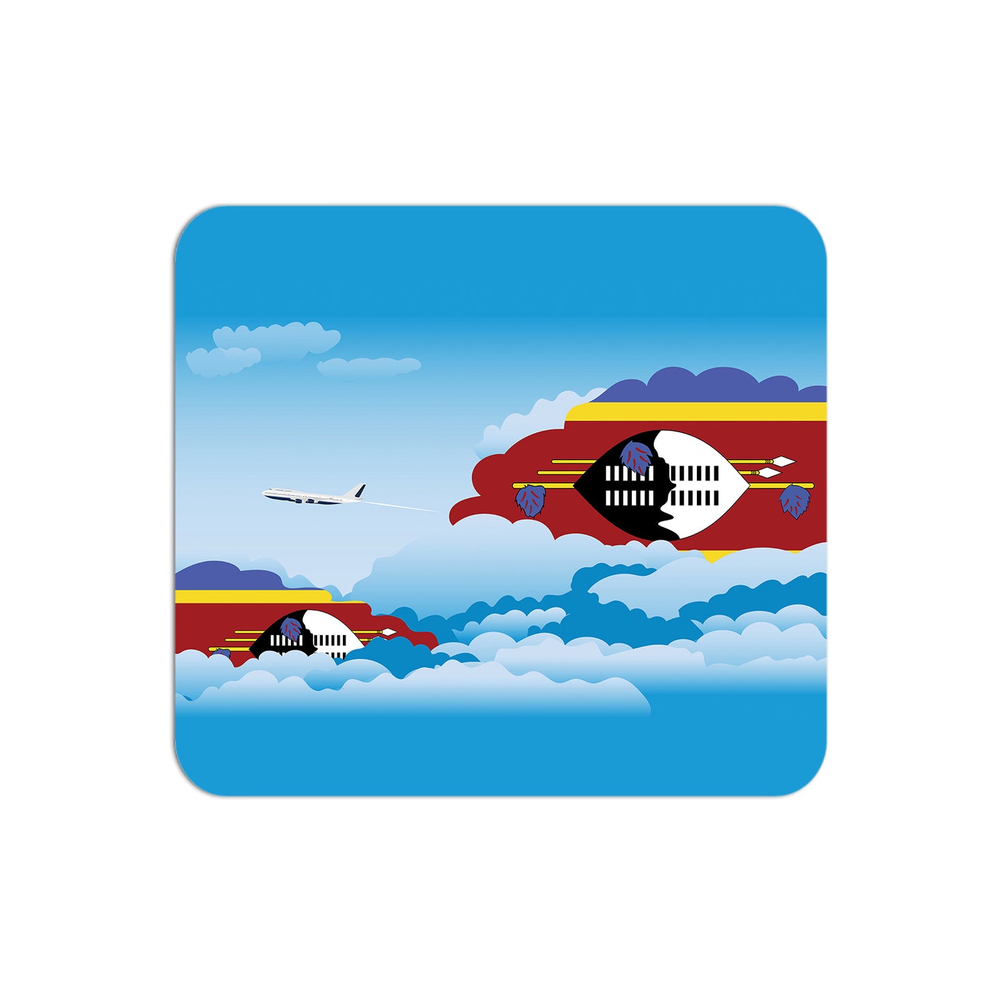 Swaziland Day Clouds Mouse pad 