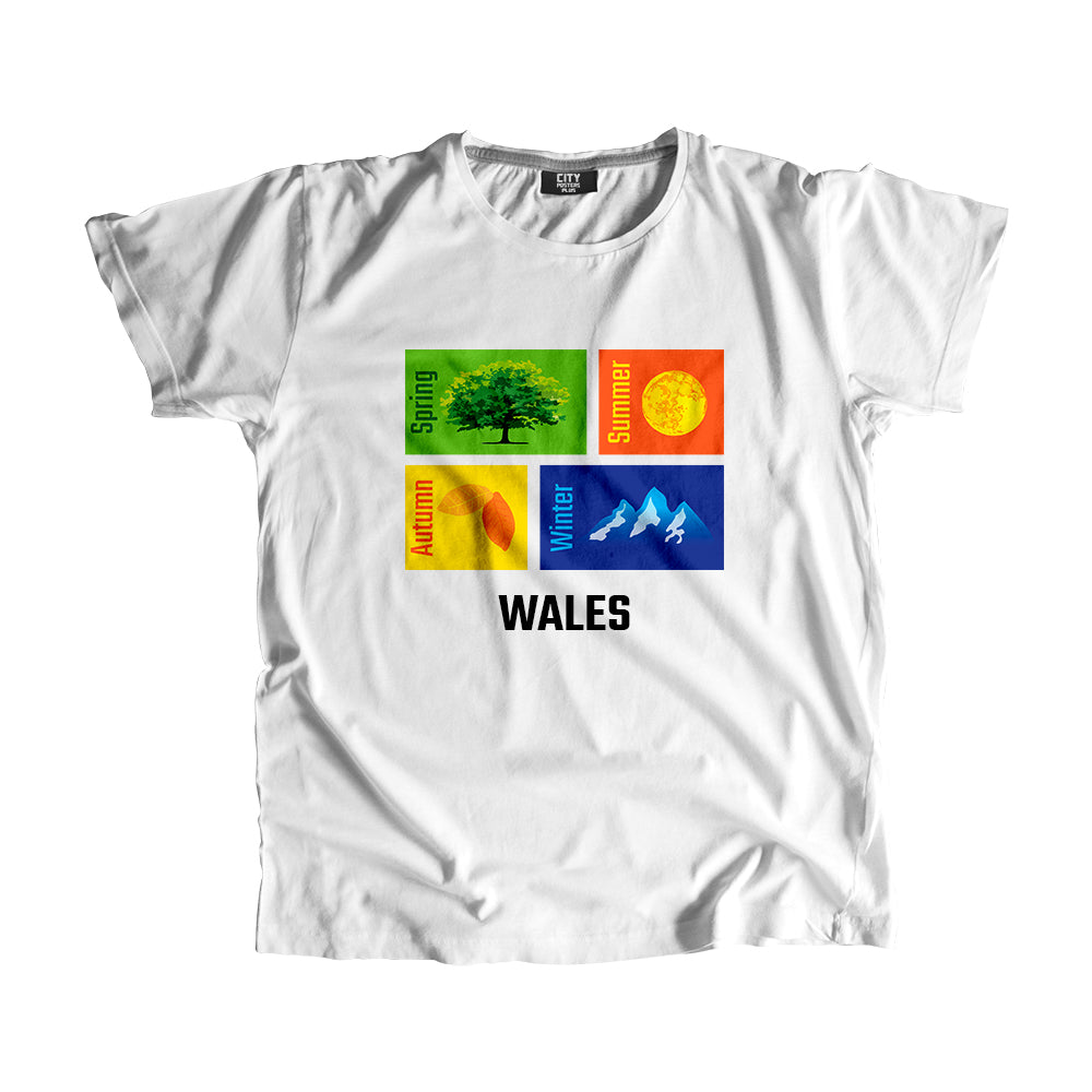 WALES Seasons Unisex T-Shirt (White)