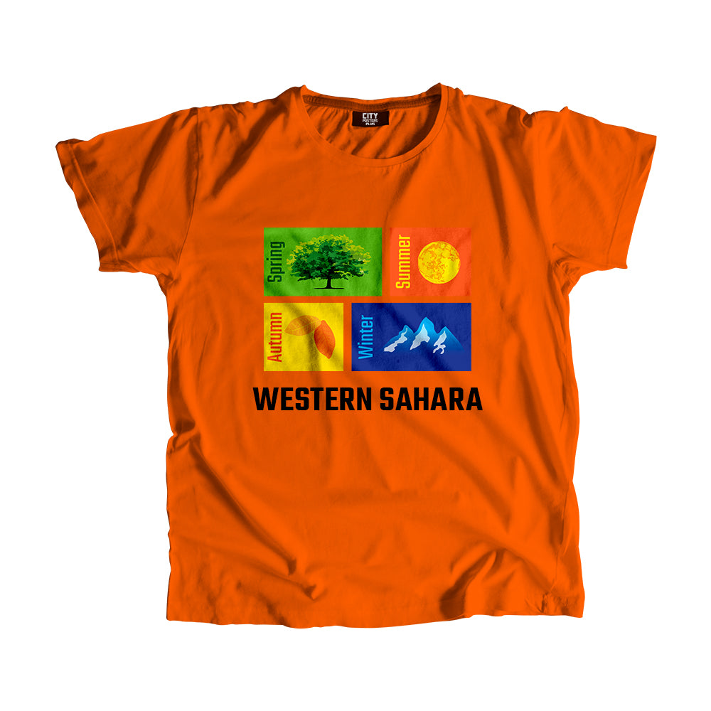 WESTERN SAHARA Seasons Unisex T-Shirt (Orange)