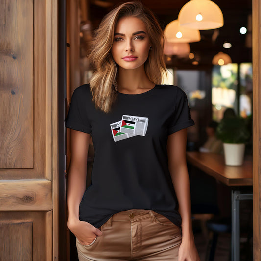 Western Sahara Newspaper Women T Shirt