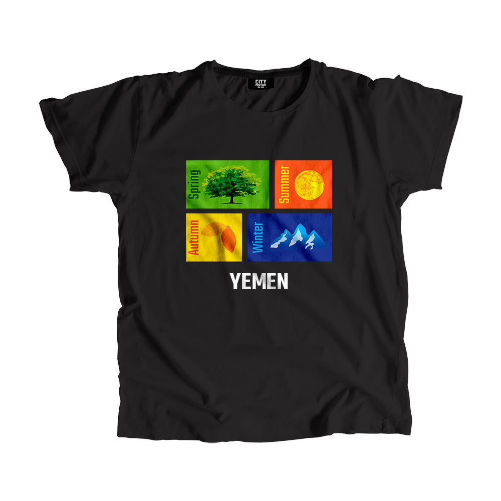 YEMEN Seasons Unisex T-Shirt (Black)