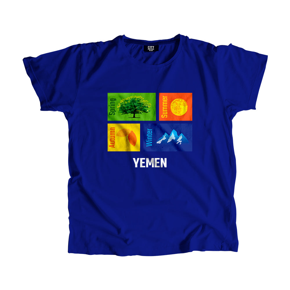 YEMEN Seasons Unisex T-Shirt (Royal Blue)