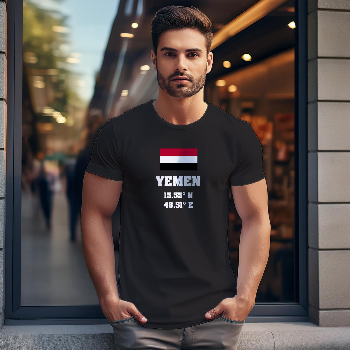 Yemen Latitude Longitude Unisex T-Shirt