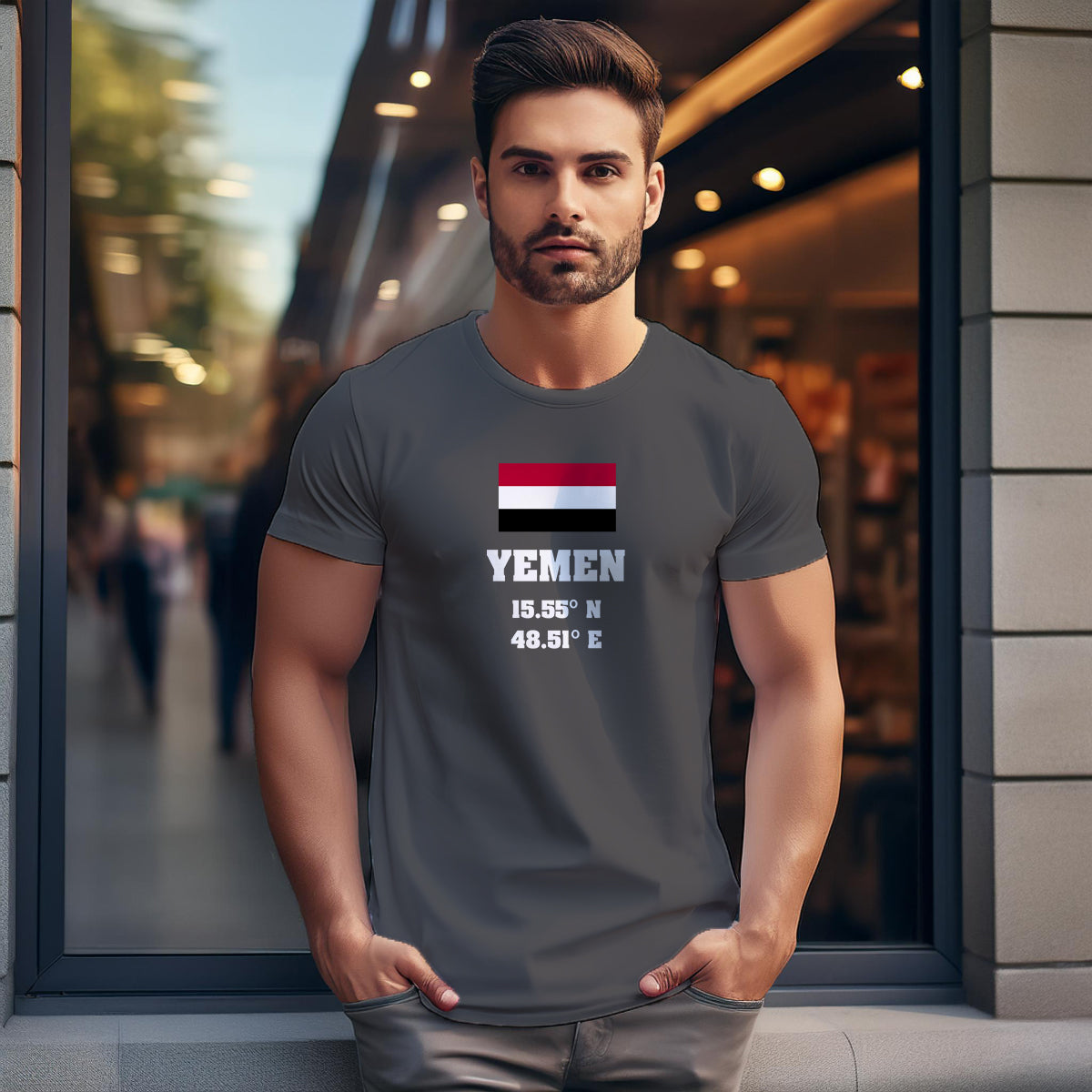 Yemen Latitude Longitude Unisex T-Shirt