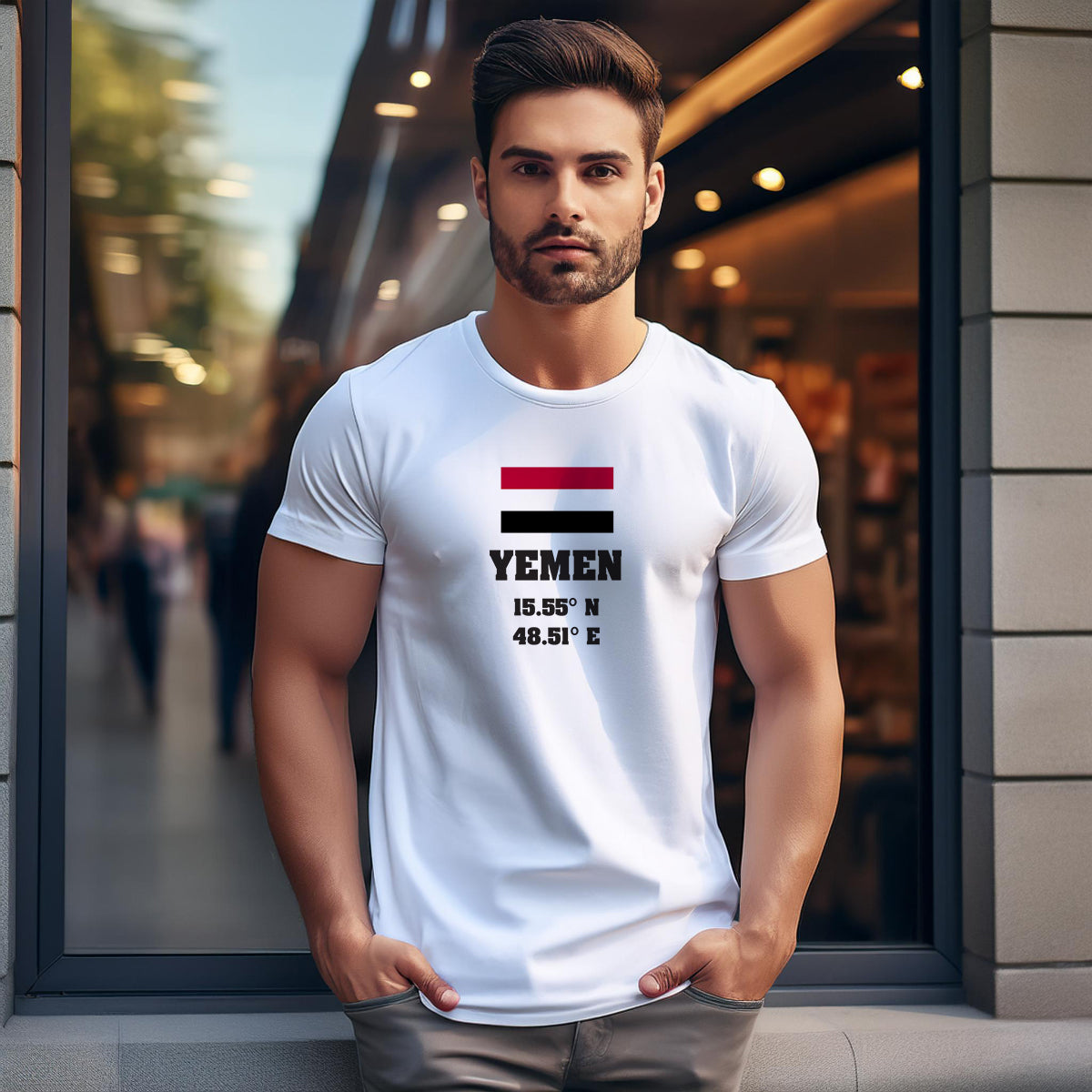 Yemen Latitude Longitude Unisex T-Shirt